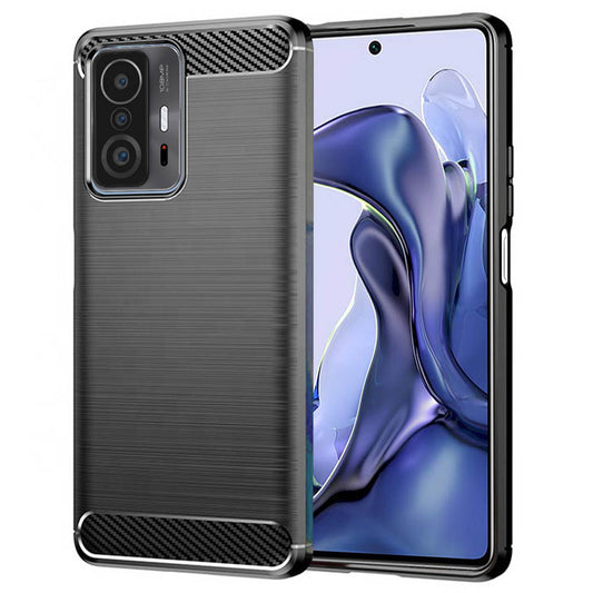 Hoes voor Xiaomi 11T / 11T Pro, Techsuit, Carbon, Zwart