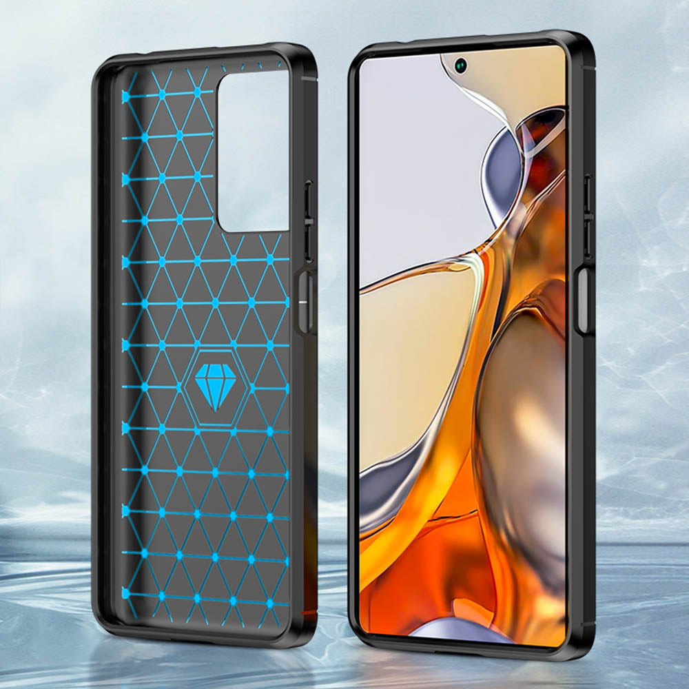 Hoes voor Xiaomi 11T / 11T Pro, Techsuit, Carbon, Zwart