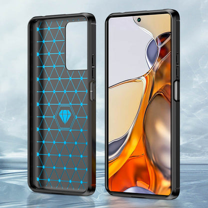 Hoes voor Xiaomi 11T / 11T Pro, Techsuit, Carbon, Zwart