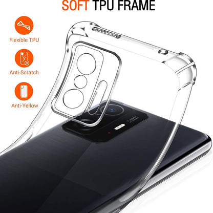 Hoesje voor Xiaomi 11T / 11T Pro, Techsuit, Schokbestendig Helder, Transparant