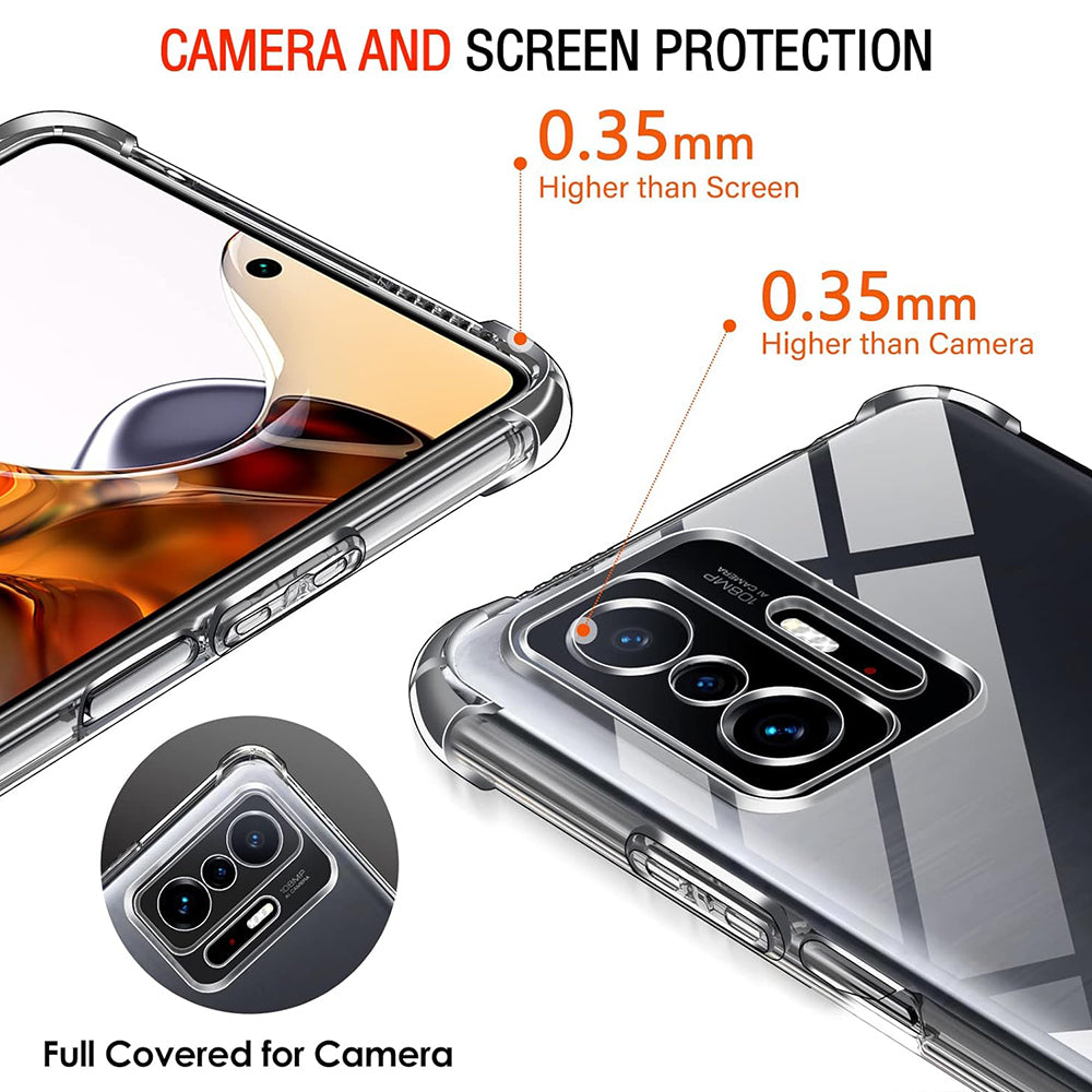 Hoesje voor Xiaomi 11T / 11T Pro, Techsuit, Schokbestendig Helder, Transparant