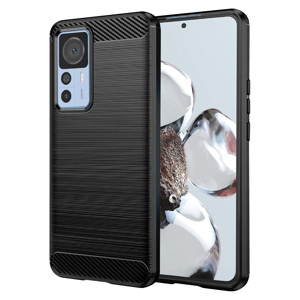 Hoes voor Xiaomi 12T / 12T Pro, Techsuit, Carbon, Zwart