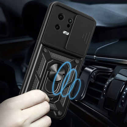 Hoes voor Xiaomi 13, Techsuit, CamShield, Zwart