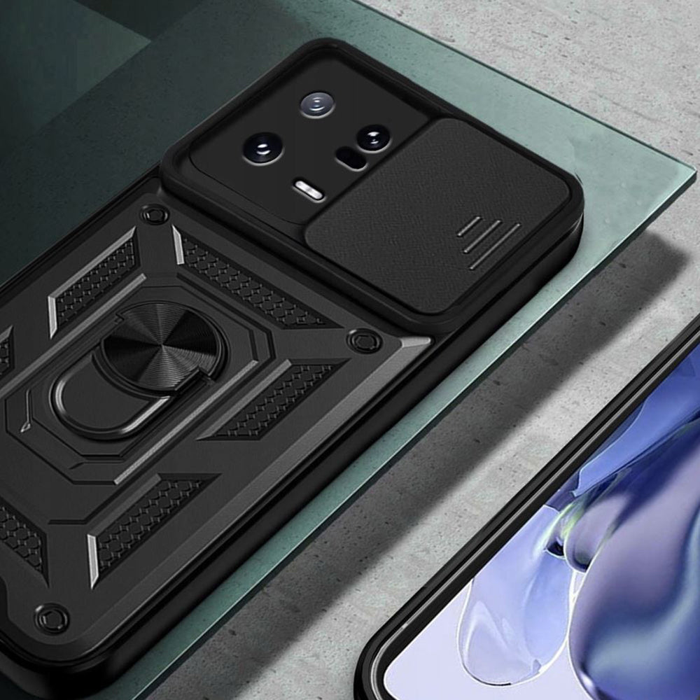 Hoes voor Xiaomi 13, Techsuit, CamShield, Zwart