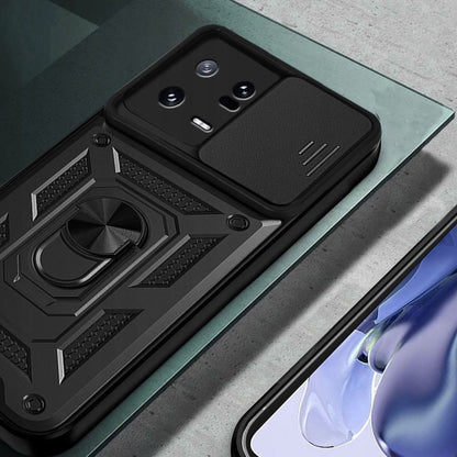 Hoes voor Xiaomi 13, Techsuit, CamShield, Zwart