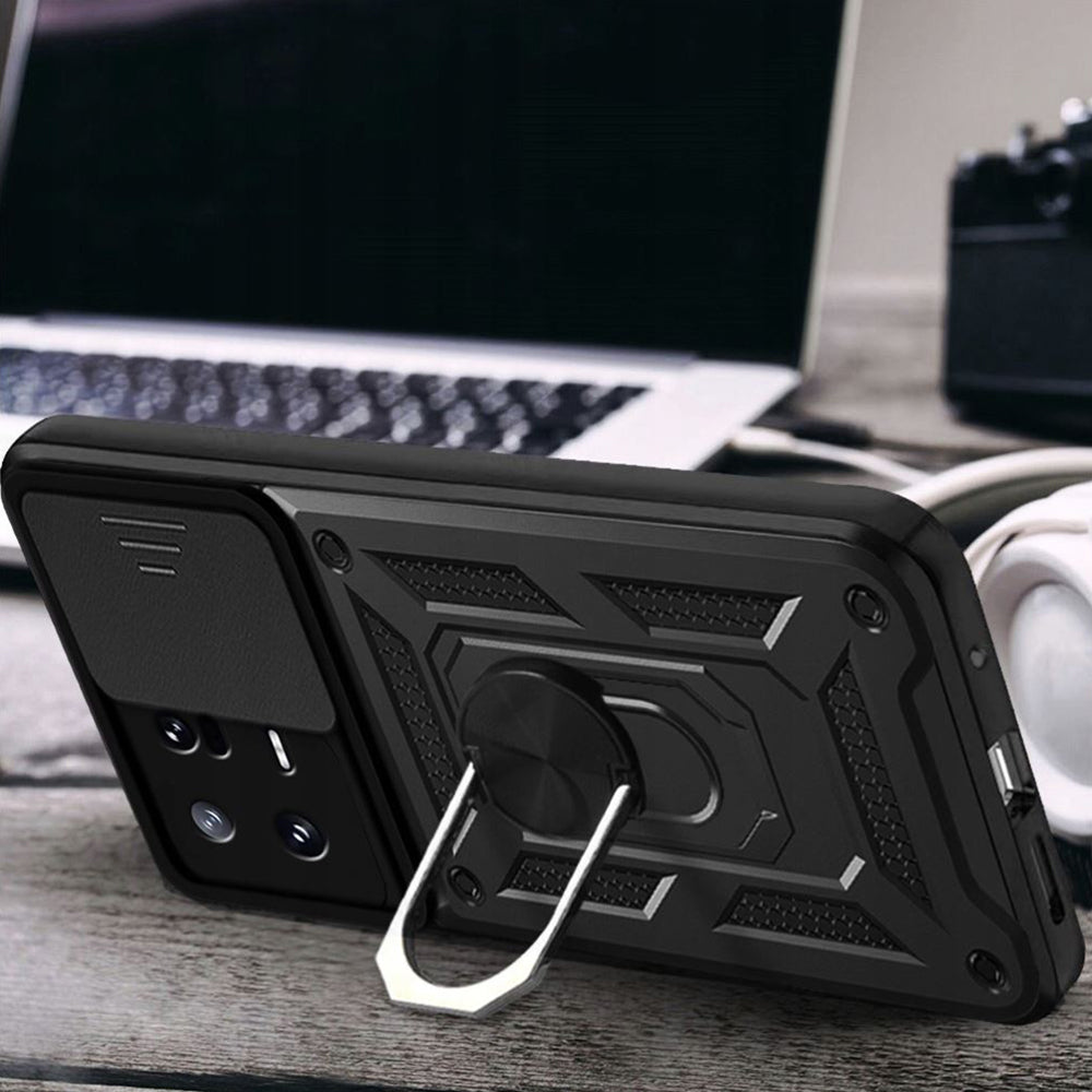 Hoes voor Xiaomi 13, Techsuit, CamShield, Zwart