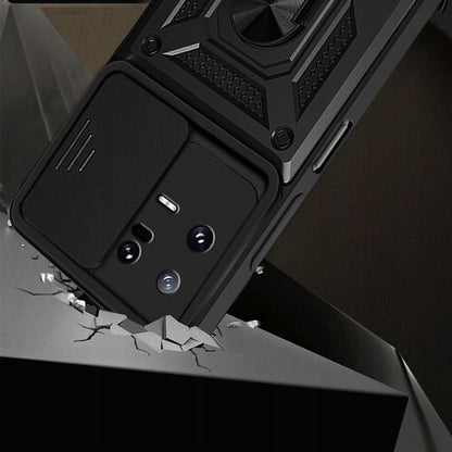 Hoes voor Xiaomi 13, Techsuit, CamShield, Zwart