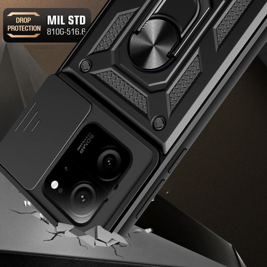 Hoes voor Xiaomi 13T Pro / 13T, Techsuit, CamShield, Zwart