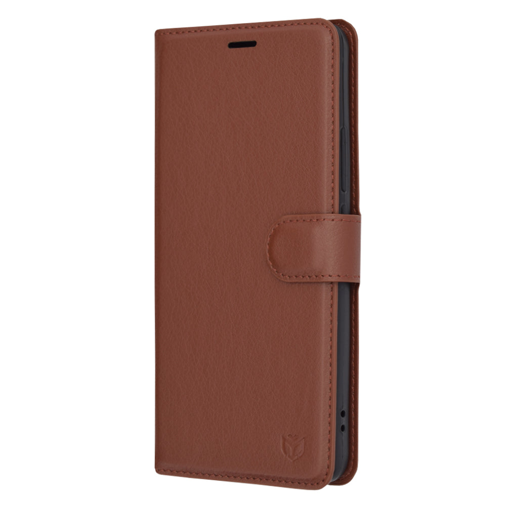 Hoes voor Xiaomi 13T Pro / 13T, Techsuit, Leather Folio, Bruin