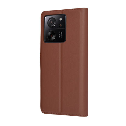 Hoes voor Xiaomi 13T Pro / 13T, Techsuit, Leather Folio, Bruin