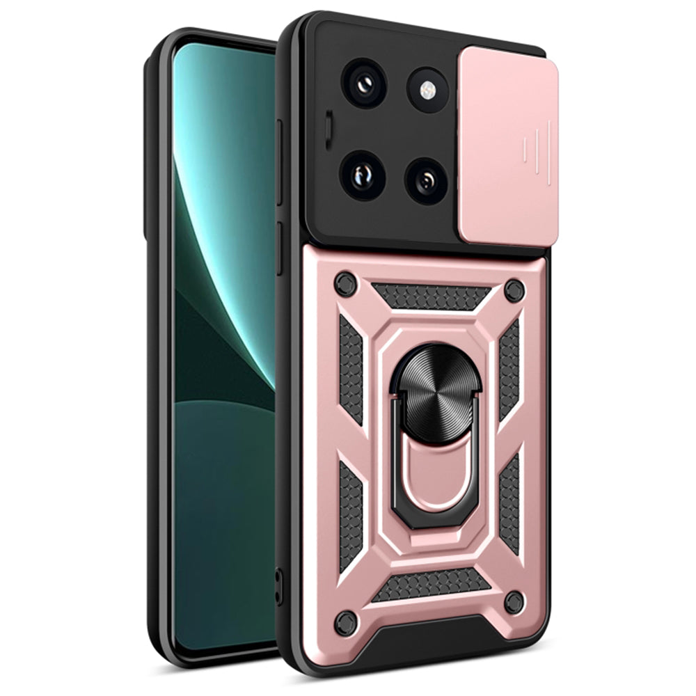Hoes voor Xiaomi 14, Techsuit, CamShield, Roze