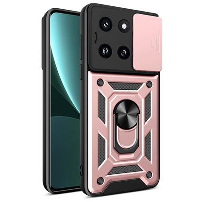 Hoes voor Xiaomi 14, Techsuit, CamShield, Roze