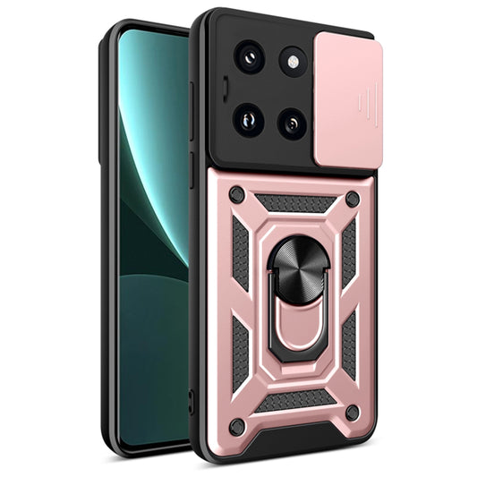 Hoes voor Xiaomi 14, Techsuit, CamShield, Roze