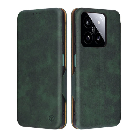 Hoes voor Xiaomi 14, Techsuit, Safe Wallet Plus, Groen