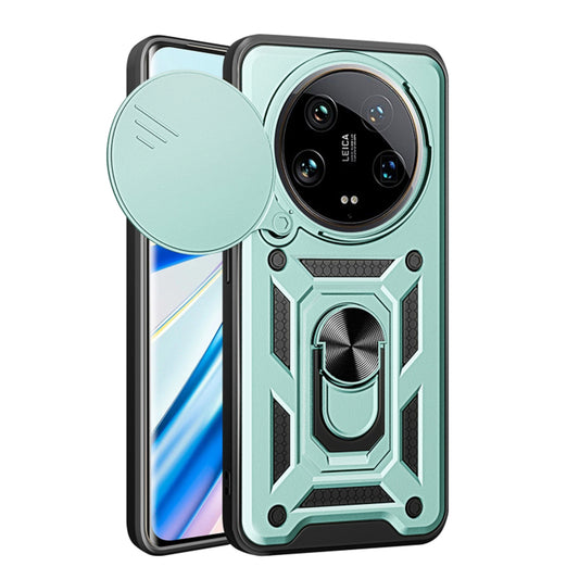 Hoes voor Xiaomi 14 Ultra, Techsuit, CamShield, Groen