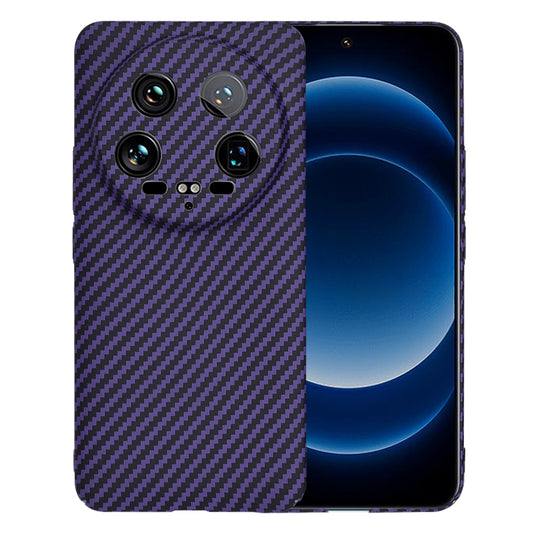 Hoes voor Xiaomi 14 Ultra, Techsuit, Carbonite FiberShell, Paars