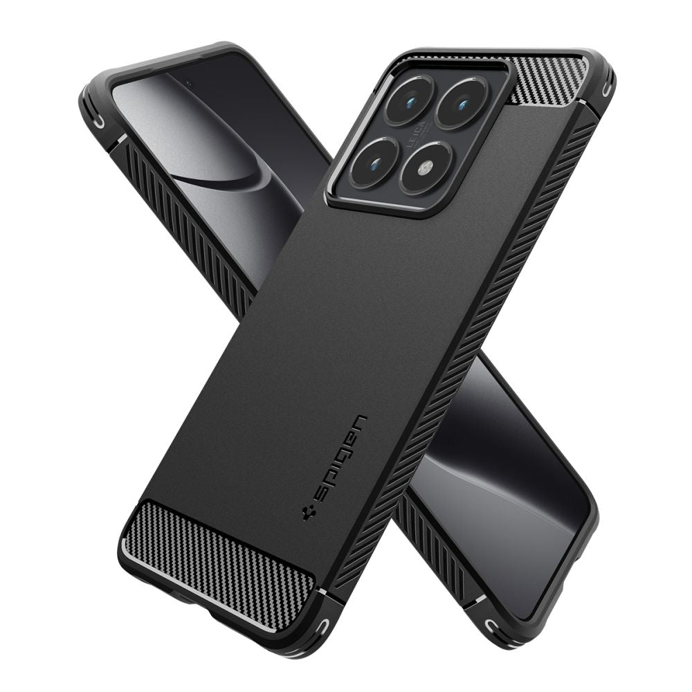 Hoesje voor Xiaomi 14T Pro, Spigen, Rugged Armour, zwart ACS08858 