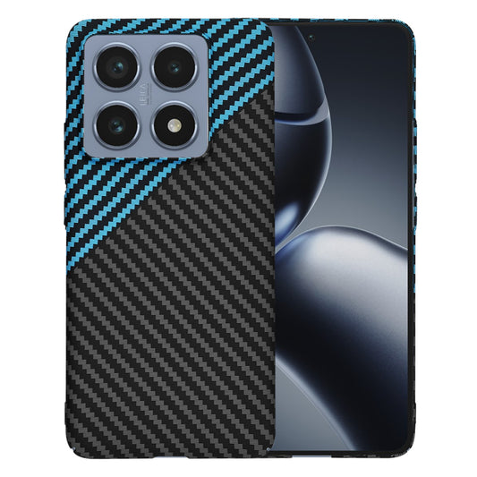 Hoes voor Xiaomi 14T Pro, Techsuit, Carbonite FiberShell, Zwart Blauw