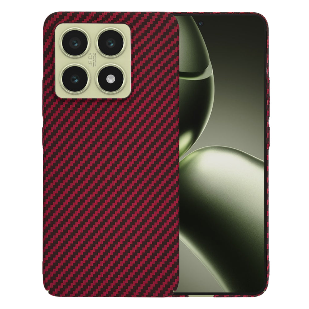 Hoesje voor Xiaomi 14T, Techsuit, Carbonite FiberShell, Rood