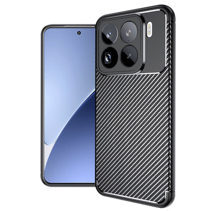 Hoes voor Xiaomi 15 Pro, Techsuit, CarbonFiber, Zwart