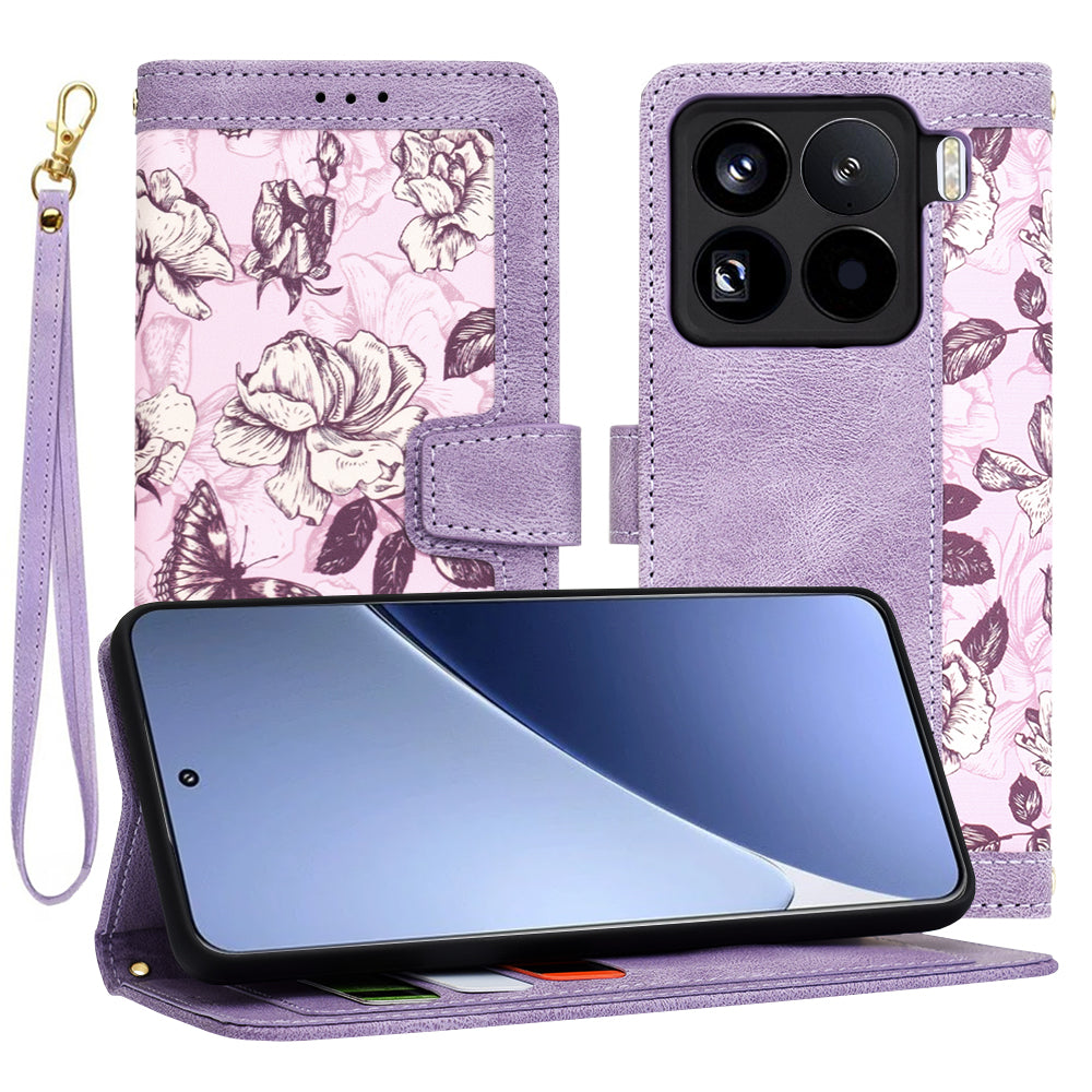 Hoes voor Xiaomi 15 Pro, Techsuit, FlipCraft, Paars