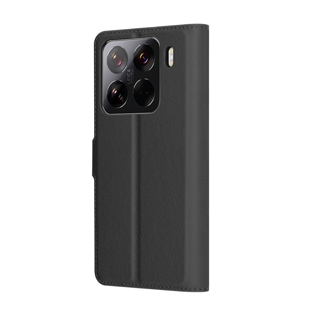 Hoes voor Xiaomi 15 Pro, Techsuit, Leather Folio, Zwart