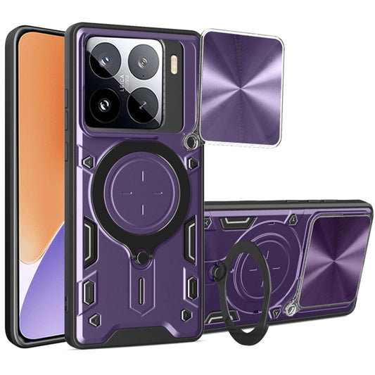 Hoesje voor Xiaomi 15, Techsuit, CamGuard Pro, Paars