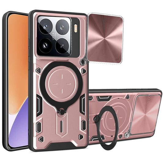 Hoes voor Xiaomi 15, Techsuit, CamGuard Pro, Roze Goud
