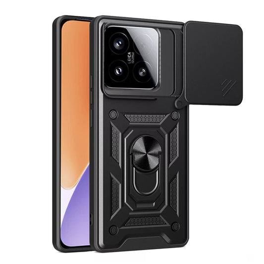 Hoes voor Xiaomi 15, Techsuit, CamShield, Zwart