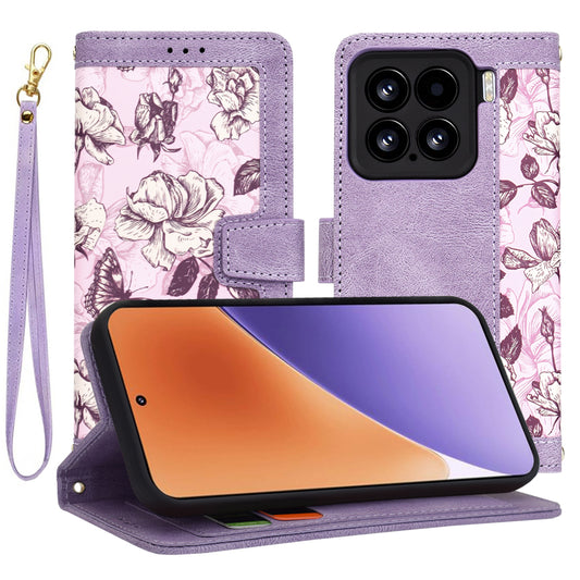 Hoes voor Xiaomi 15, Techsuit, FlipCraft, Paars