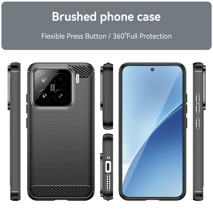 Hoes voor Xiaomi 15T, Techsuit, Carbon, Zwart