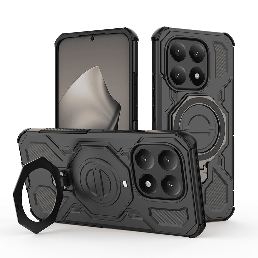 Hoes voor Xiaomi 15T, Techsuit, Carbon Shield Pro, Zwart