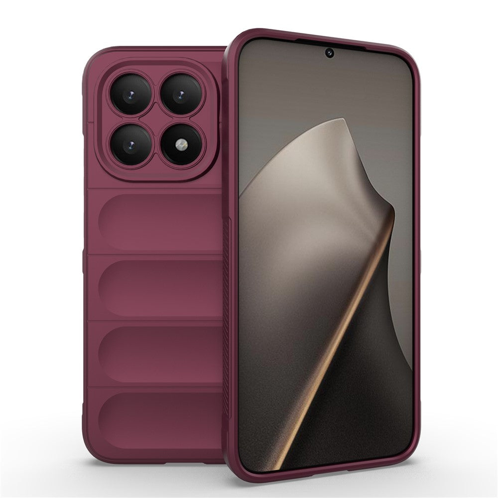Hoes voor Xiaomi 15T, Techsuit, Magic Shield, Kersenrood