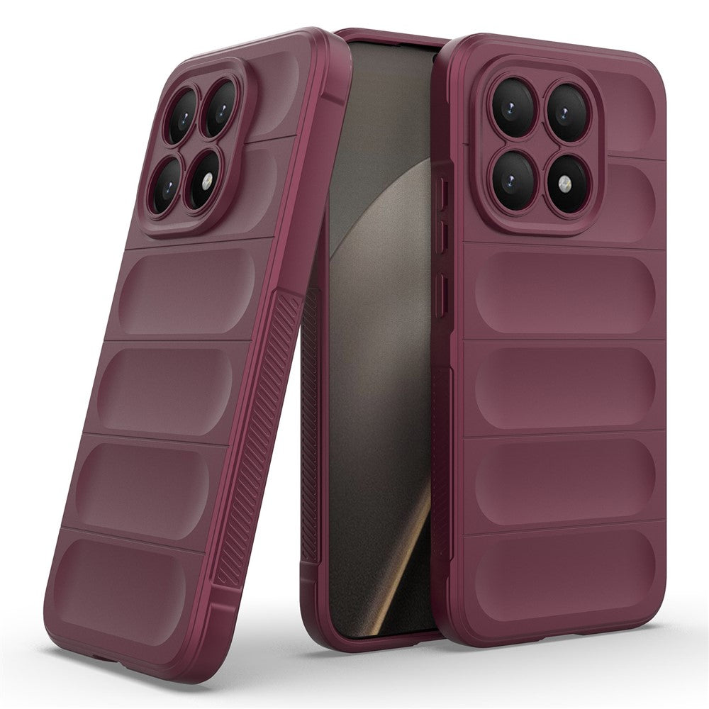 Hoes voor Xiaomi 15T, Techsuit, Magic Shield, Kersenrood