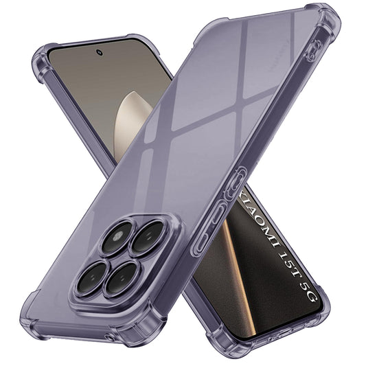 Hoes voor Xiaomi 15T, Techsuit, Shockproof Clear, Zwart