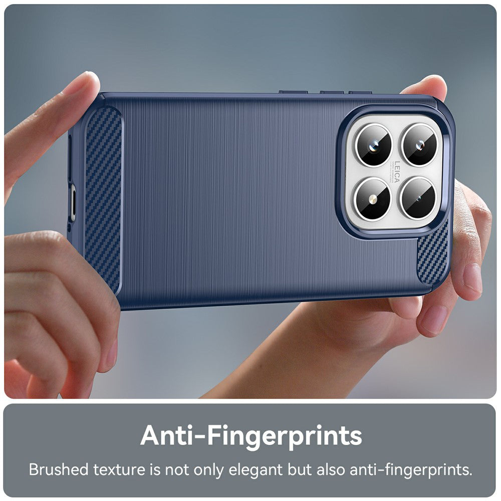 Hoes voor Xiaomi 17, Techsuit, Carbon, Blauw