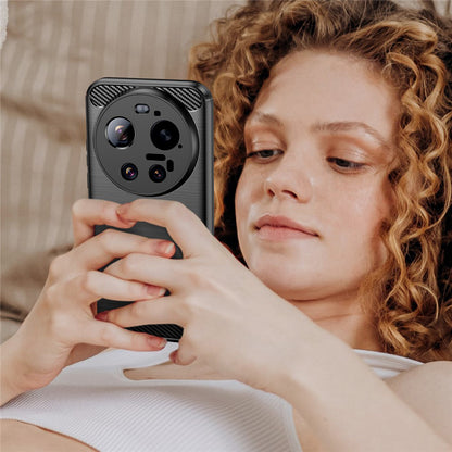 Hoes voor Xiaomi 17 Ultra, Techsuit, Carbon, Zwart