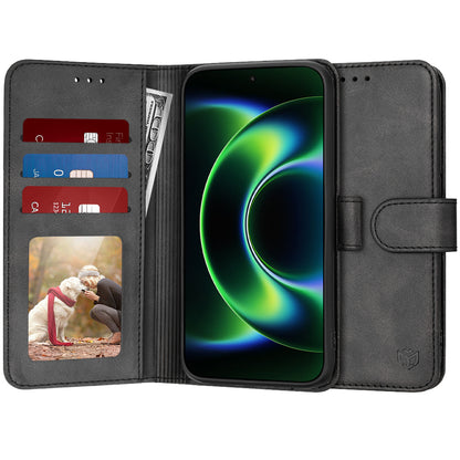 Hoes voor Xiaomi 17 Ultra, Techsuit, Diary Book, Zwart