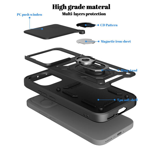 Hoes voor Xiaomi 17T, OEM, CamShield, Zwart