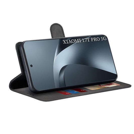 Hoes voor Xiaomi 17T Pro, Techsuit, Diary Book, Zwart