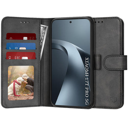 Hoes voor Xiaomi 17T Pro, Techsuit, Diary Book, Zwart