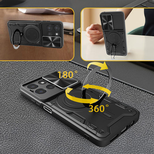 Hoes voor Xiaomi 17T, Techsuit, CamGuard Pro, Roze Goud