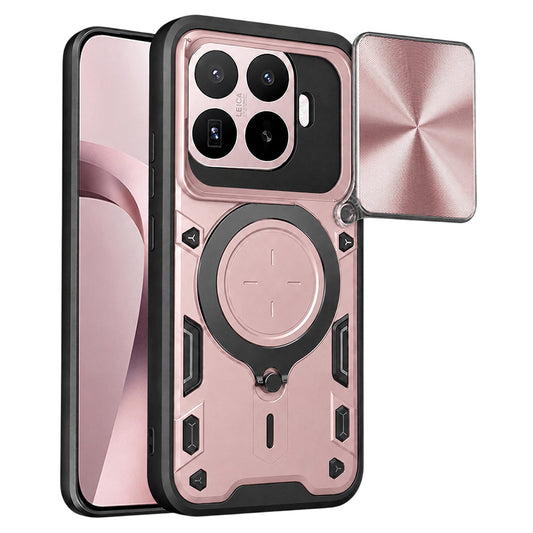 Hoes voor Xiaomi 17T, Techsuit, CamGuard Pro, Roze Goud