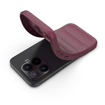 Hoesje voor Xiaomi 17T, Techsuit, Magic Shield, Wijnrood