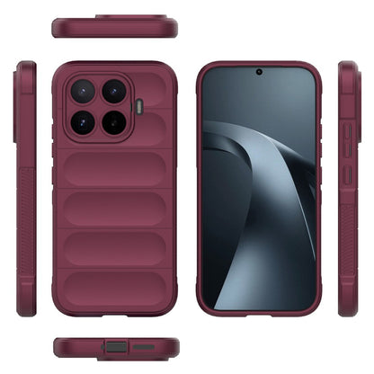 Hoesje voor Xiaomi 17T, Techsuit, Magic Shield, Wijnrood