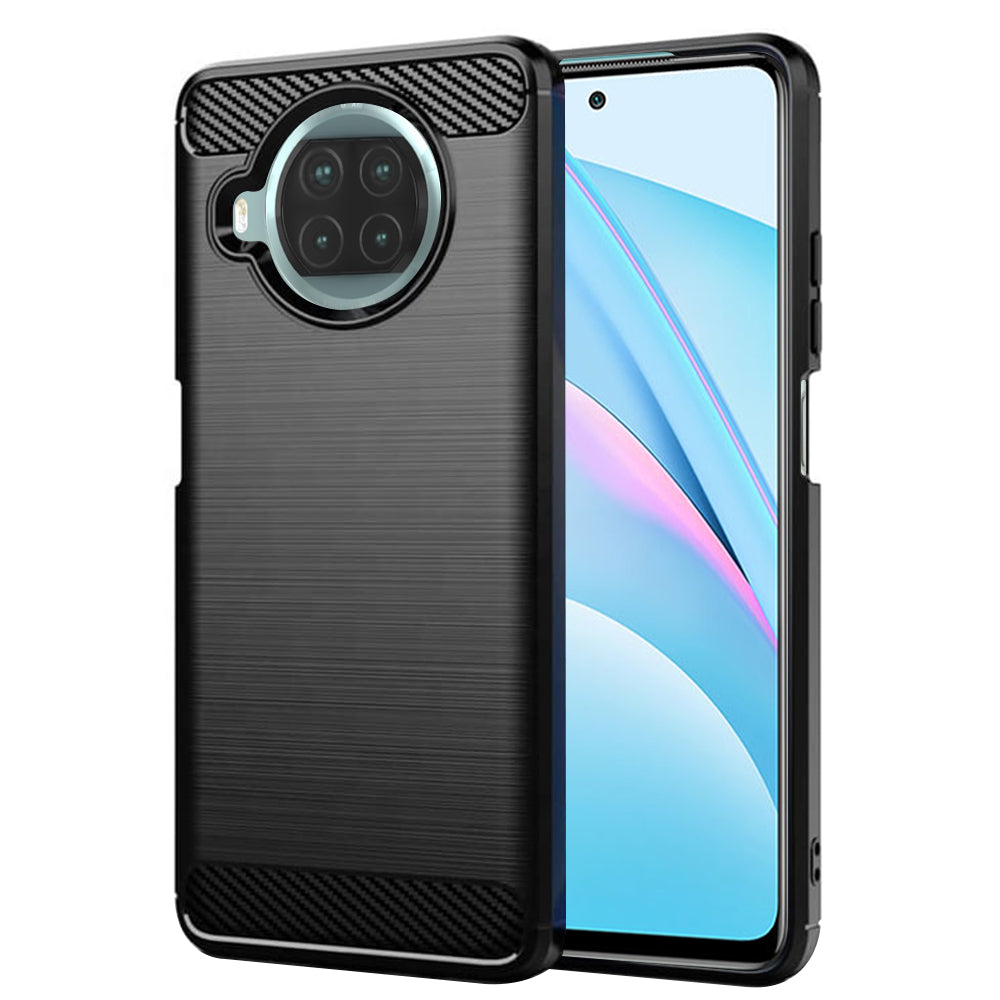 Hoes voor Xiaomi Mi 10T Lite 5G, Techsuit, Carbon, Zwart