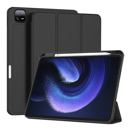 Hoes voor Xiaomi Pad 6 / 6 Pro, Techsuit, Flex Trifold, Zwart