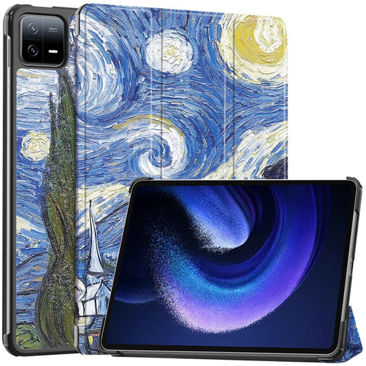 Hoes voor Xiaomi Pad 6 / 6 Pro, Techsuit, FoldPro Starry Night, Multicolor