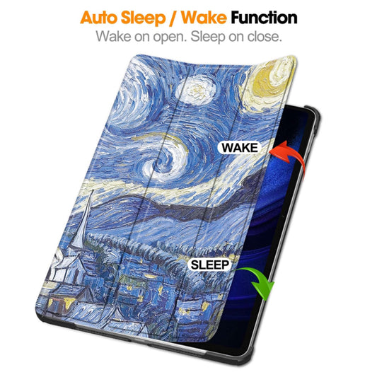 Hoes voor Xiaomi Pad 6 / 6 Pro, Techsuit, FoldPro Starry Night, Multicolor