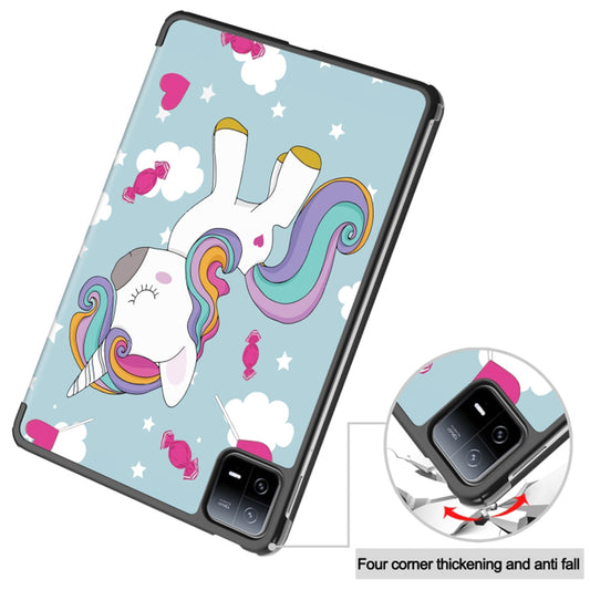 Hoes voor Xiaomi Pad 6 / 6 Pro, Techsuit, FoldPro Unicorn, Multicolor